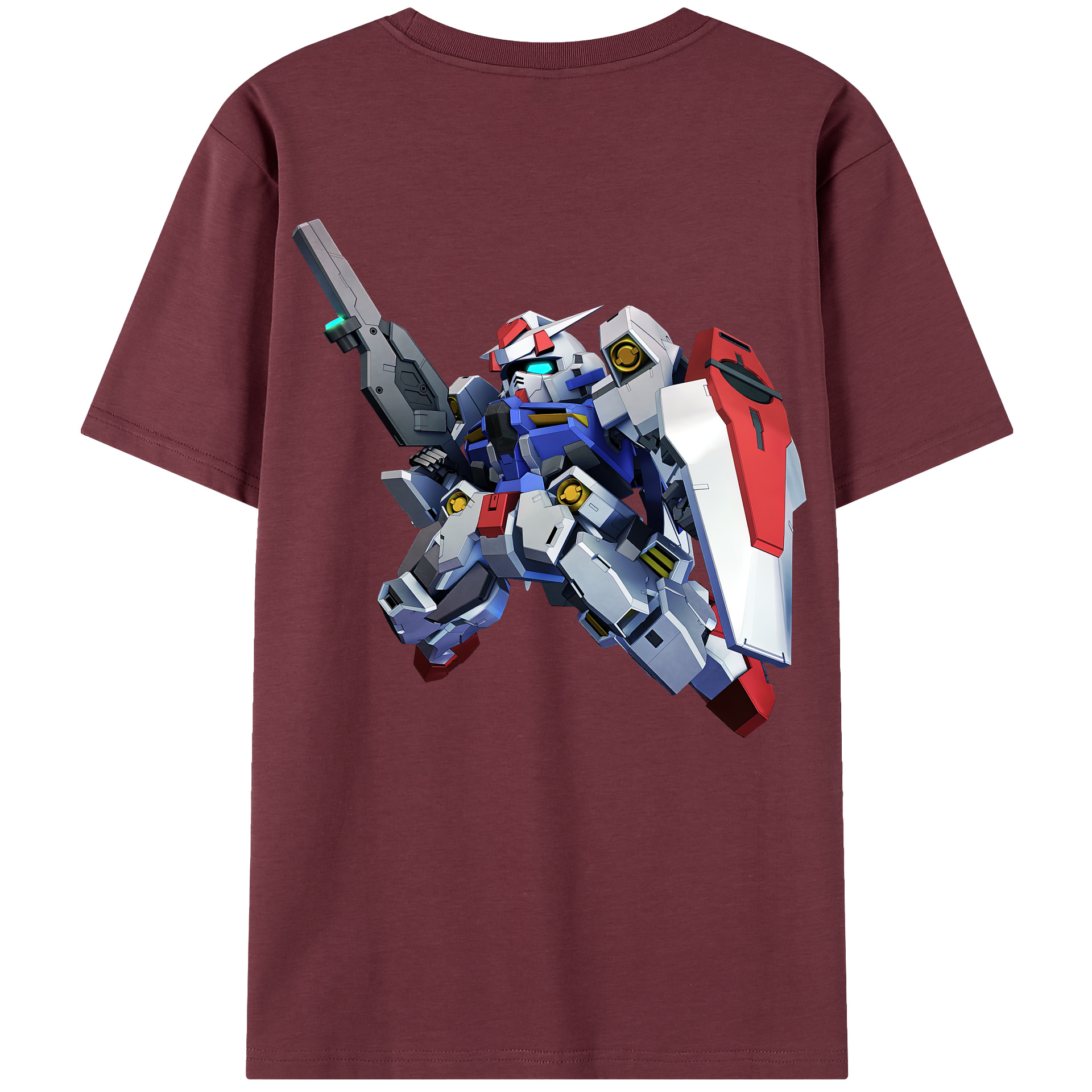 （画像用） 機動戦士ガンダム Mobile Suit Gundam 綿100％半袖Tシャツ（背面プリント）